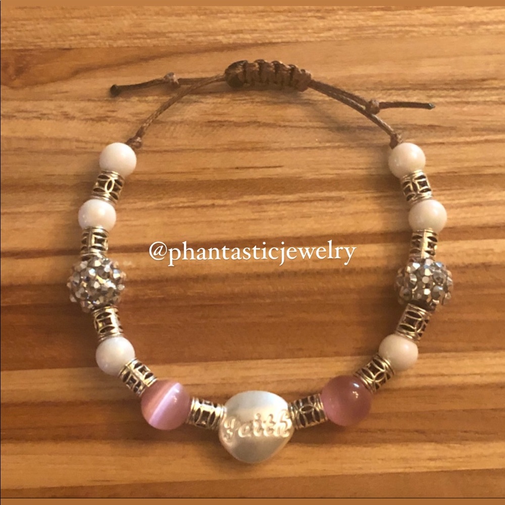 Breast Cancer Awareness Handmade Bracelet